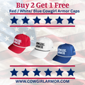 Red, White & Blue ; 4th of July Cap Bundle